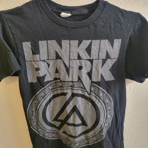 Black Bay Island Sportswear Linkin Park logo band shirt
